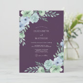 Invitation Mariage Fleur Délicate de Prunier (Debout devant)