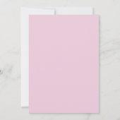 Invitation Mariage Fleur délicate Rose pastel (Dos)