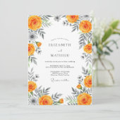 Invitation Mariage Fleur d'Oranger (Debout devant)