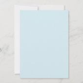 Invitation Mariage Fleur Douce Pervenche (Dos)