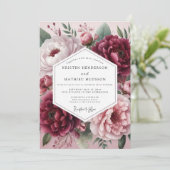 Invitation Mariage Fleur Éthérée de Bourgogne (Debout devant)