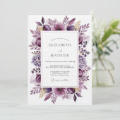 Invitation Mariage Fleur Éthérée de Prune (Debout devant)