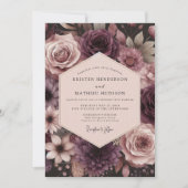 Invitation Mariage Fleur Éthérée de Prune (Devant)