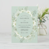 Invitation Mariage Fleur Éthérée de Sauge (Debout devant)
