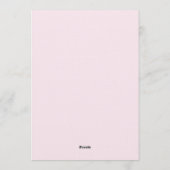 Invitation Mariage Fleur Fuschia & Orange Peinte (Dos)