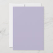 Invitation Mariage Fleur Jaune Lilas (Dos)