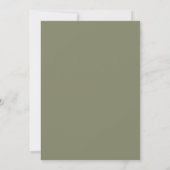 Invitation Mariage Fleur Jaune Olive (Dos)