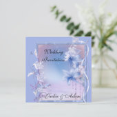 Invitation Mariage Fleur Lilac (Debout devant)