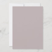 Invitation Mariage Fleur Mauve Poussiéreuse (Dos)