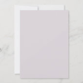 Invitation Mariage Fleur Mauve Romantique (Dos)