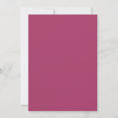 Invitation Mariage Fleur Opulente de Prune (Dos)