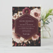 Invitation Mariage Fleur Opulente de Prunier (Debout devant)