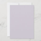 Invitation Mariage Fleur Romantique Mauve (Dos)