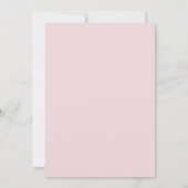 Invitation Mariage Fleur Rose Clair (Dos)