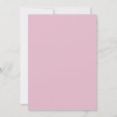 Invitation Mariage Fleur Rose Gris (Dos)