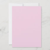 Invitation Mariage Fleur Rose Magenta Blanc Perle Douce (Dos)