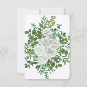 Invitation Mariage Fleur Rose Noir et Blanc (Dos)