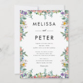 Invitation Mariage fleur sauvage (Devant)
