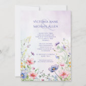 Invitation Mariage fleur sauvage (Devant)