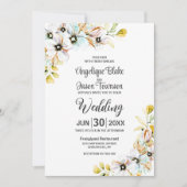 Invitation Mariage fleur sauvage (Devant)