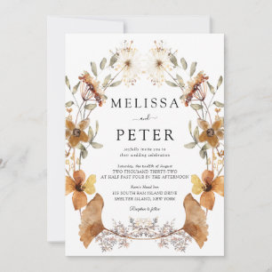 Invitation Mariage fleur sauvage