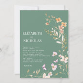 Invitation Mariage fleur sauvage (Devant)
