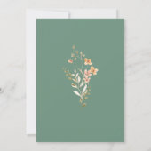 Invitation Mariage fleur sauvage (Dos)
