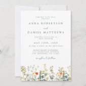 Invitation Mariage fleur sauvage (Devant)
