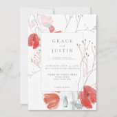 Invitation Mariage fleur sauvage (Devant)