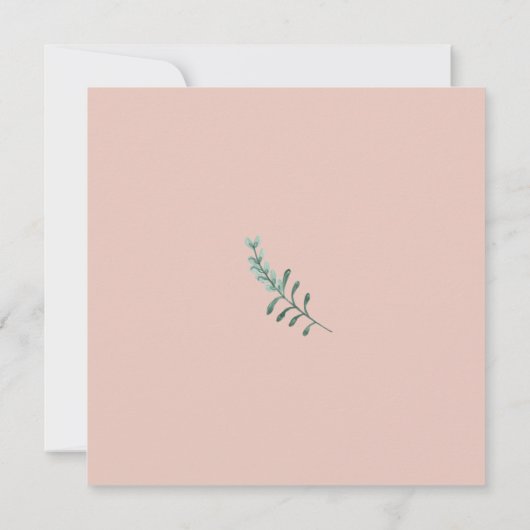 Invitation Mariage fleur sauvage à fleurs rose vif (Dos)