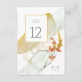 Invitation Mariage fleur sauvage Aquarelle Tableau n° Gold ID (Dos)