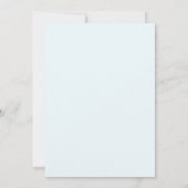 Invitation Mariage Fleur Sauvage Azur Or (Dos)