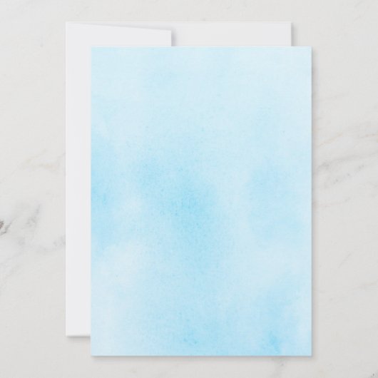 Invitation Mariage Fleur sauvage bleu foncé rose et jaune (Dos)