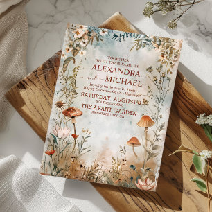Invitation Mariage Fleur Sauvage Bohème Campagne