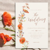 Invitation Mariage Fleur sauvage Boho