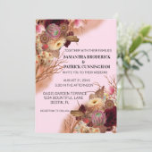 Invitation Mariage Fleur sauvage Boho enchanted Fairytale (Debout devant)