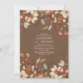 Invitation Mariage Fleur sauvage Boho Fall (Devant)
