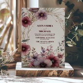 Invitation Mariage Fleur sauvage Boho Fall