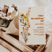 Invitation Mariage Fleur sauvage Boho Fall