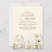 Invitation Mariage Fleur sauvage Boho Fall (Devant)