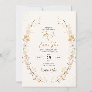 Invitation Mariage fleur sauvage Boho Floral pour Mariage rus