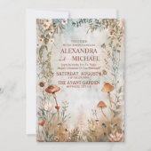 Invitation Mariage fleur sauvage Boho Pays (Devant)