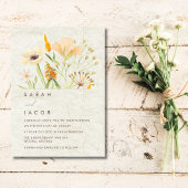 Invitation Mariage Fleur sauvage capricieux