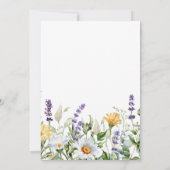 Invitation Mariage Fleur sauvage Chamomile & Eucalyptus (Dos)