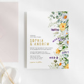 Invitation Mariage Fleur sauvage Chamomile & Eucalyptus