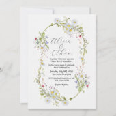 Invitation Mariage Fleur sauvage Daisy Stylish Spring (Devant)