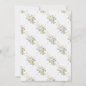 Invitation Mariage Fleur sauvage Daisy Stylish Spring (Dos)