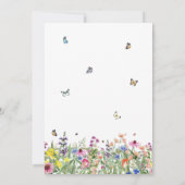 Invitation Mariage Fleur sauvage de Bohême (Dos)