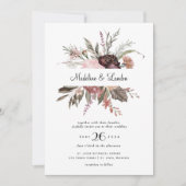 Invitation Mariage Fleur sauvage de Bourgogne (Devant)