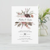 Invitation Mariage Fleur sauvage de Bourgogne (Debout devant)